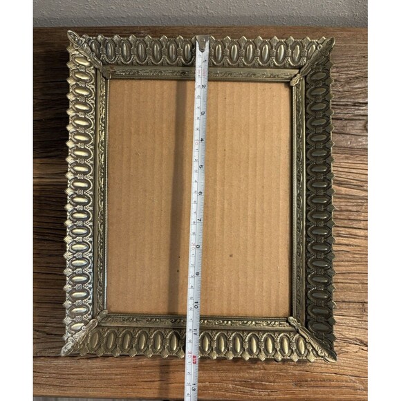 Vintage Ornate Picture Frame Holds 8X10 Inches Velvet Backing - Picture 12 of 14